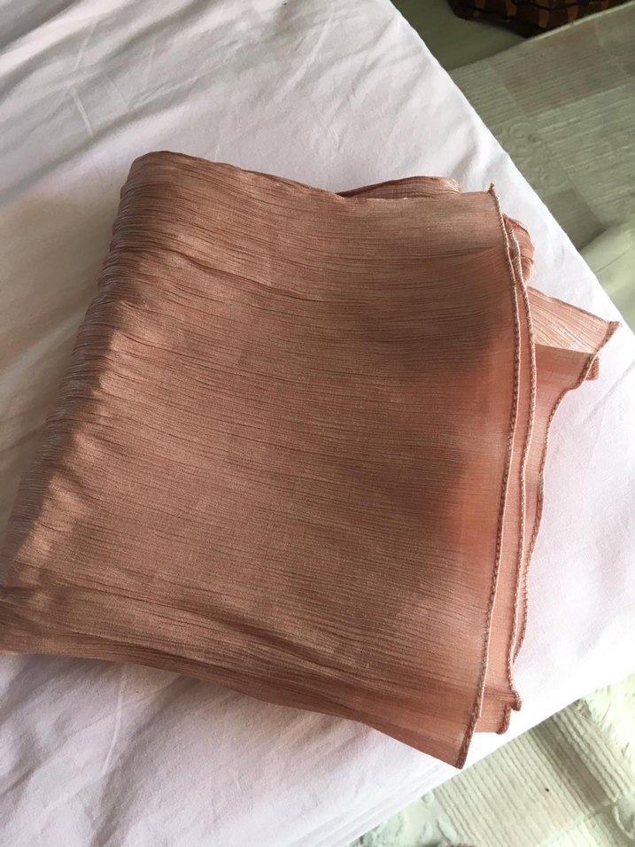 Pembe Uzun Kollu Drapeli Kadın Abiye Elbise - Görsel 4