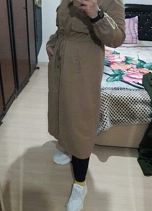 44 Beden camel Renk Trenchkot