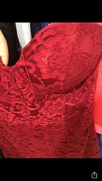 s Beden Elbise kırmızı gece elbisesi