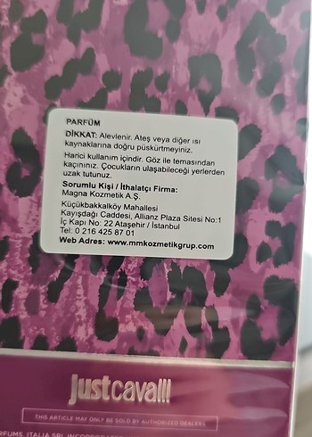 Beden Renk Just Cavalli Wild Heart Kadın Parfümü 90 ml