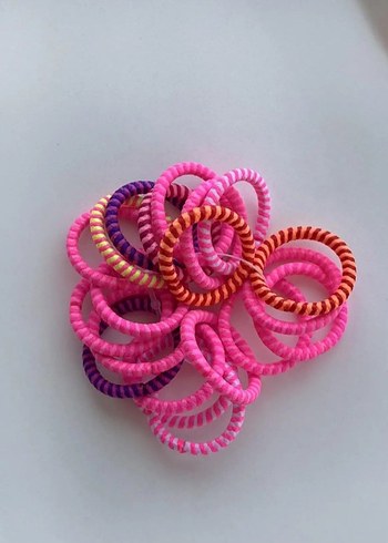 Zara Neon Karışık Renk Lastik Toka Set