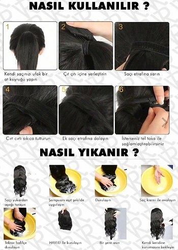 PREMIRUM DOĞAL GÖRÜNÜM AT KUYRUĞU SAÇ - Görsel 4