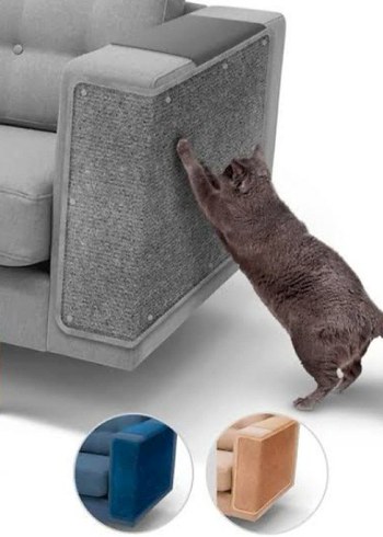 koltuk koruyucu Köşe Kedi Tırmalama Paneli Gri - Görsel 3