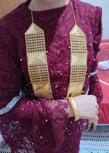 Beden altın Renk Altın Renkli İmitasyon Madonna Kolye