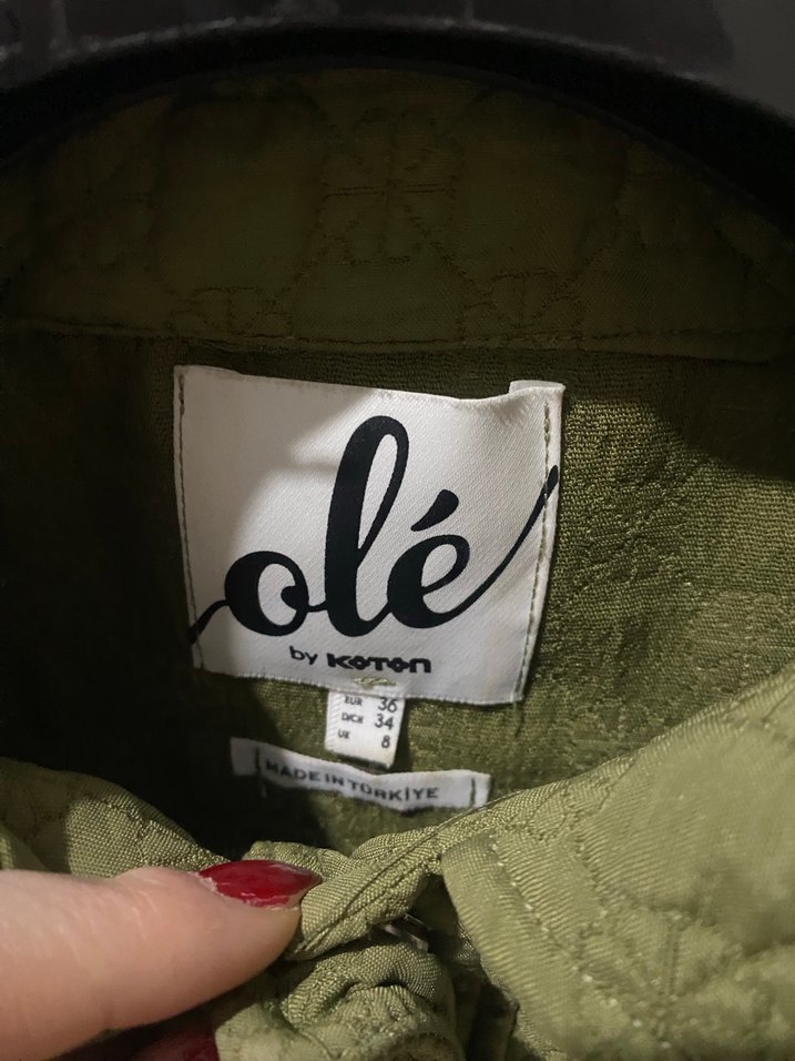 Yeşil Keten Mini Kadın Takım - Görsel 4