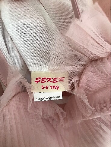 6 Yaş Beden pembe Renk Abiye elbise