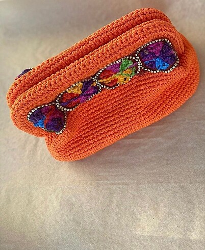 Örgü Clutch Çanta