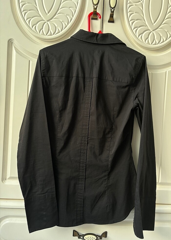 Zara Basic Siyah Gömlek - Görsel 4