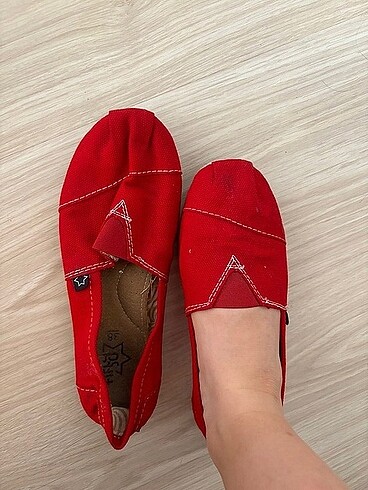 Kırmızı Espadril Ayakkabı