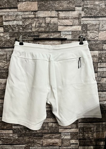 Beyaz Pamuklu Erkek Kısa Şort - Görsel 4