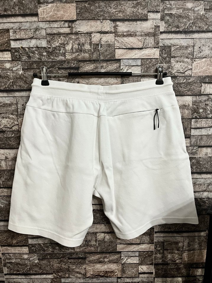 Beyaz Pamuklu Erkek Kısa Şort - Görsel 4