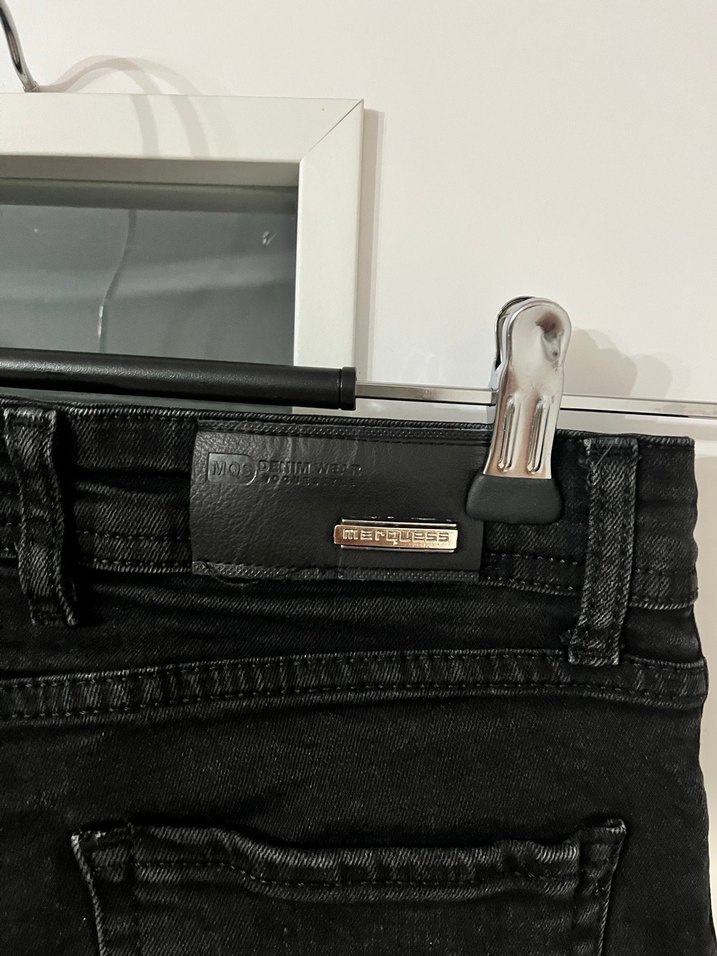 Siyah Regular Fit Denim kadın Jean - Görsel 3