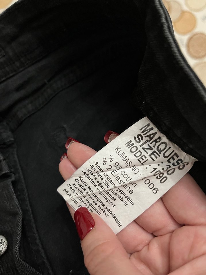 Siyah Regular Fit Denim kadın Jean - Görsel 5