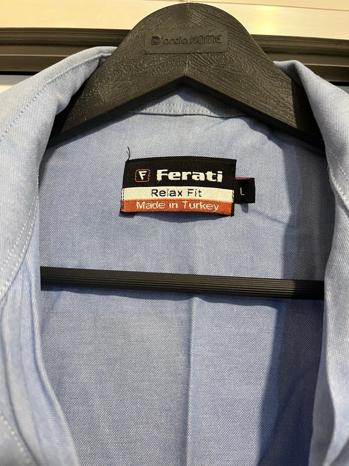 Mavi Düğmeli Erkek Gömlek - Görsel 5