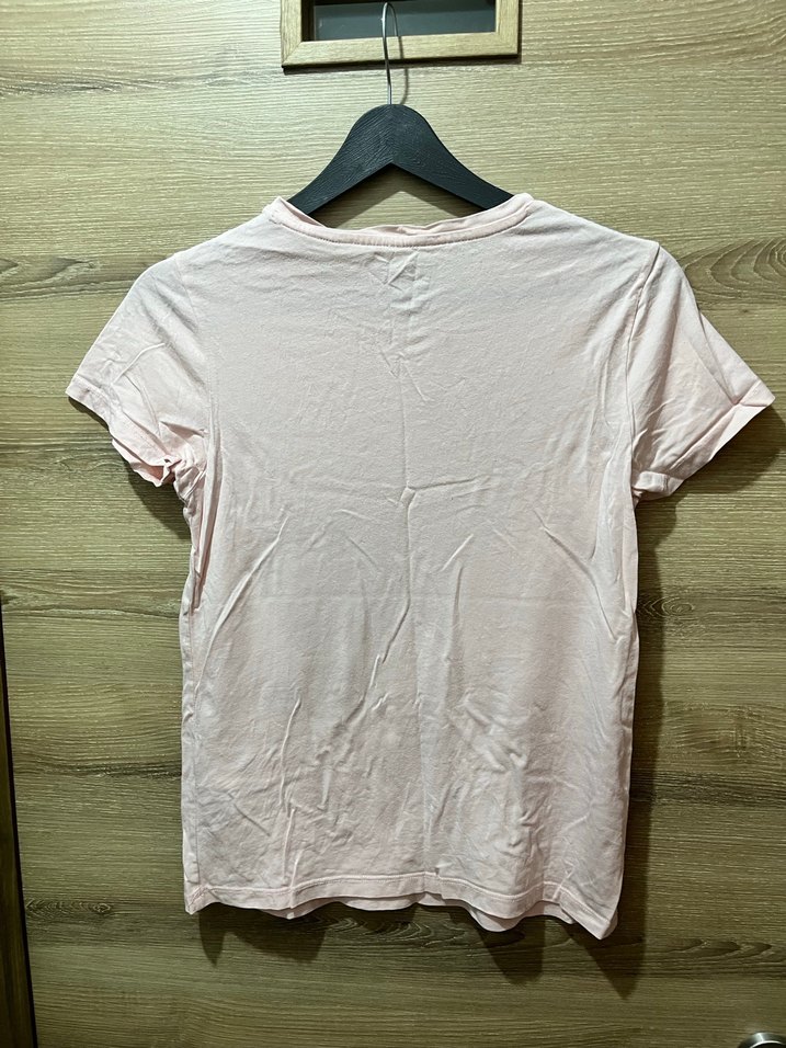 Pembe Kısa Kollu Kadın Tişört - Görsel 2