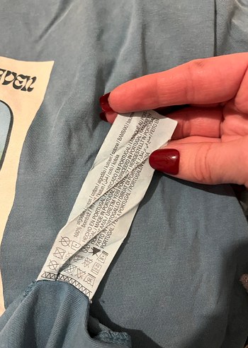 Pull & Bear Mavi Ideal Mood Grafik Baskılı Oversize T-shirt - Görsel 7