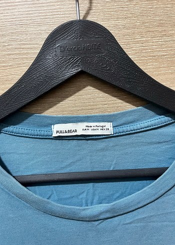 Pull & Bear Mavi Ideal Mood Grafik Baskılı Oversize T-shirt - Görsel 5