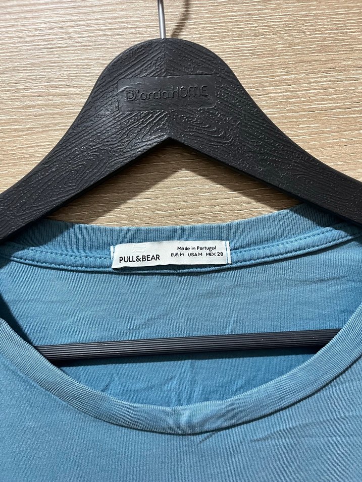 Pull & Bear Mavi Ideal Mood Grafik Baskılı Oversize T-shirt - Görsel 5