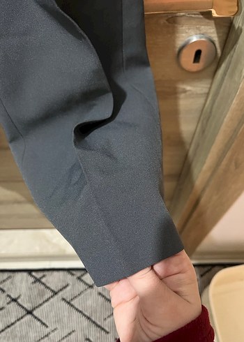 Gri kumaş pantolon - Görsel 4