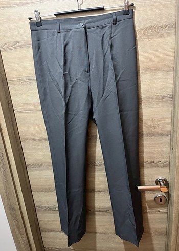 Gri kumaş pantolon - Görsel 2