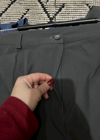 Gri kumaş pantolon - Görsel 8