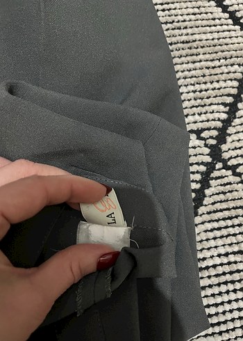 Gri kumaş pantolon - Görsel 6