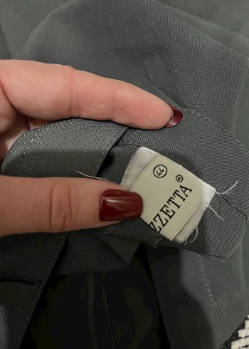 Gri kumaş pantolon - Görsel 7