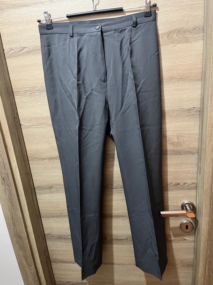 Gri kumaş pantolon - Görsel 2