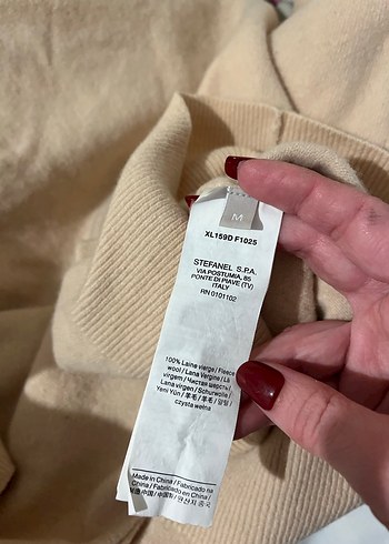 Asimetrik yün kazak - Görsel 4