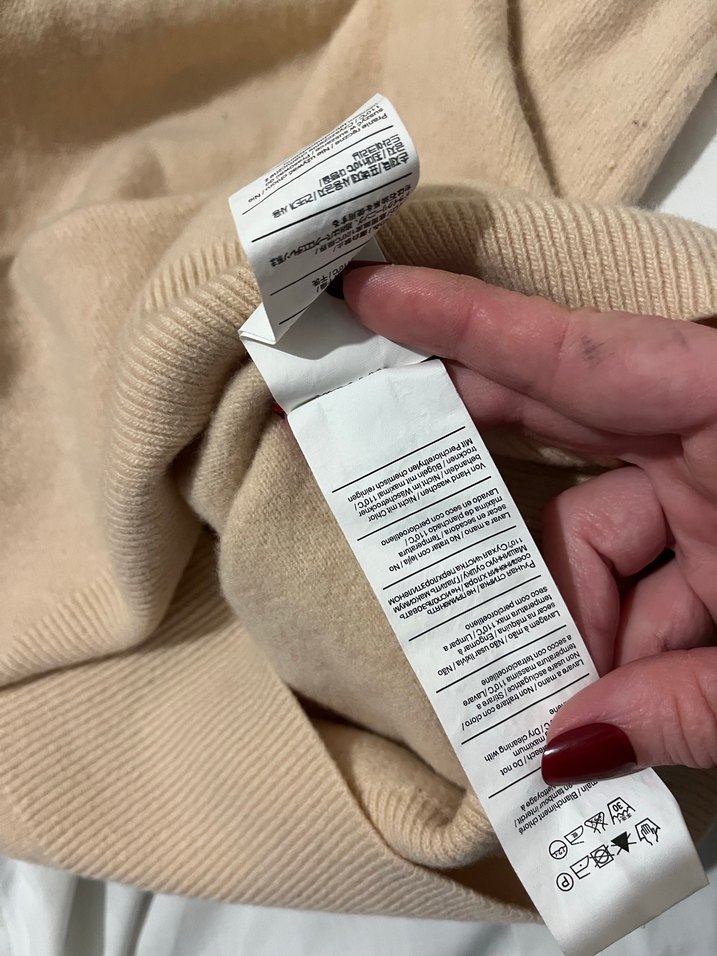 Asimetrik yün kazak - Görsel 3