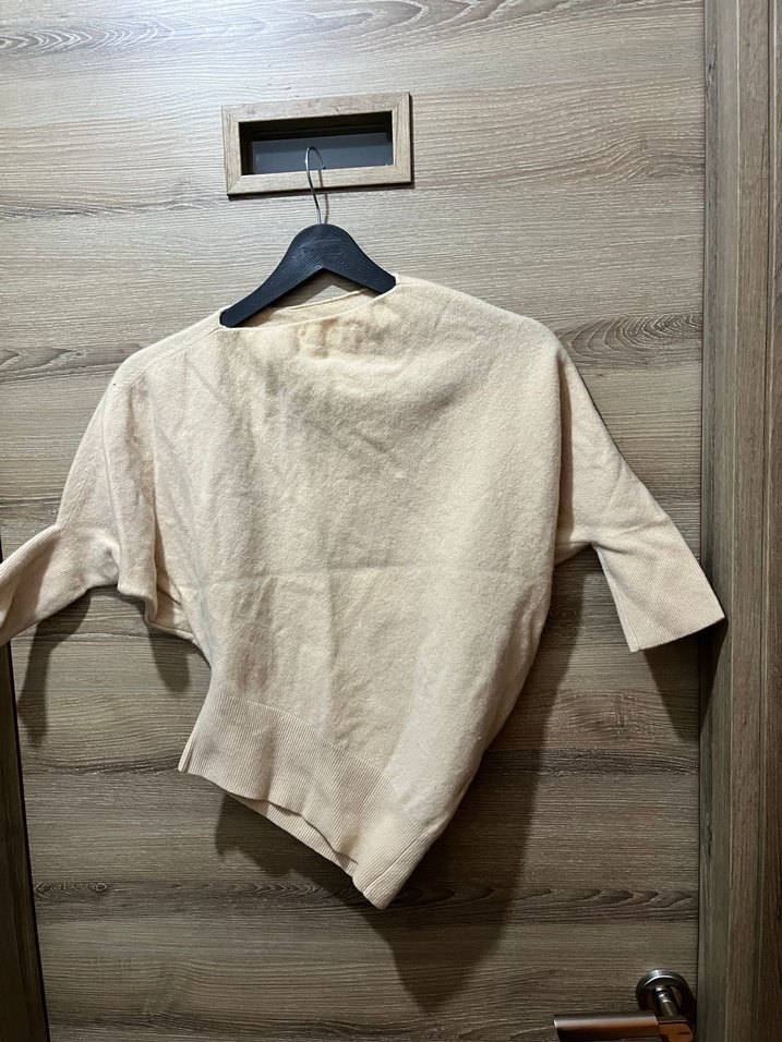 Asimetrik yün kazak - Görsel 5