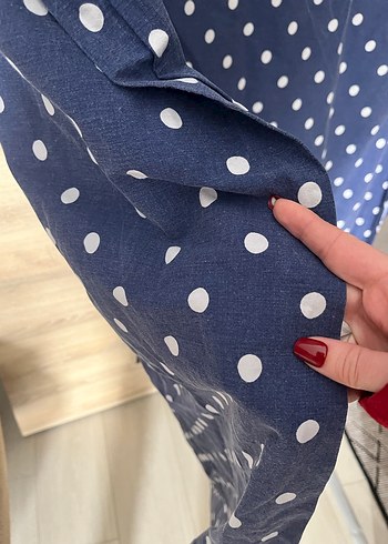 Puantiyeli düz çarşaf - Görsel 5