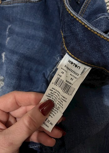 Carmen Model  Likralı, Vücudu Saran Yırtık Kot Pantolon - Görsel 6