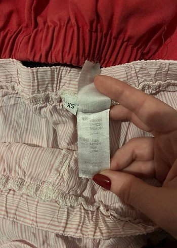 Pembe Çizgili Dantel Detaylı Kadın Boxer - Görsel 3