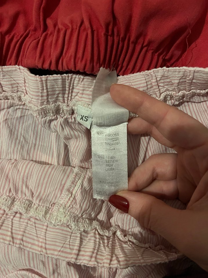 Pembe Çizgili Dantel Detaylı Kadın Boxer - Görsel 3