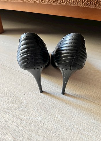 Siyah deri Stiletto - Görsel 5