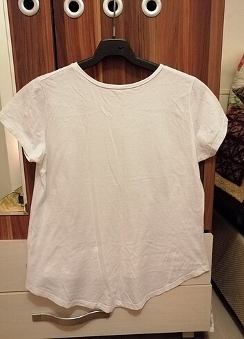l Beden beyaz Renk Pamuklu tshirt