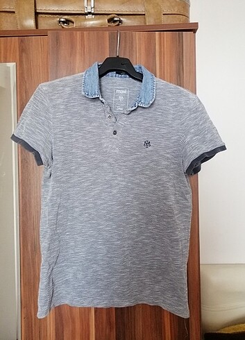 Mavi polo yaka tshirt 