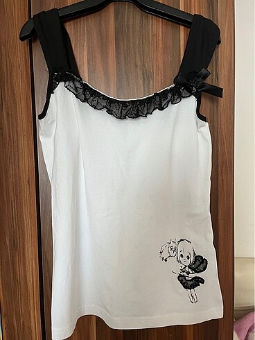 American Vintage Pamuklu pijama penye üst