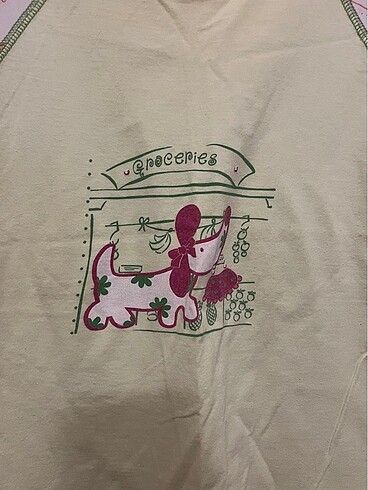 l Beden yeşil Renk Pijama üst