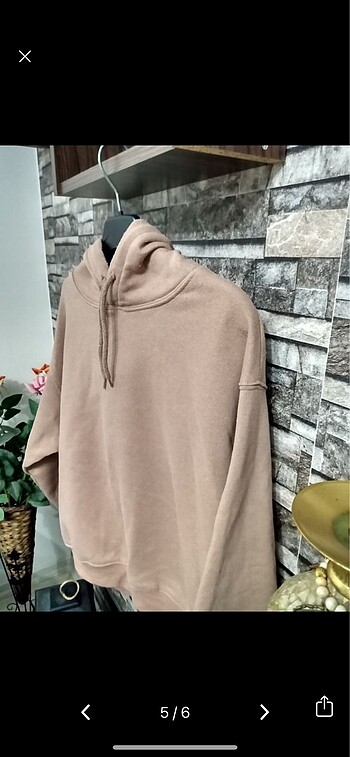 American Vintage Şardonlu kapşonlu sweatshirt