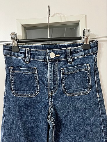7 Yaş Beden mavi Renk SUPERSTRETCH WİDE LEG JEANS
