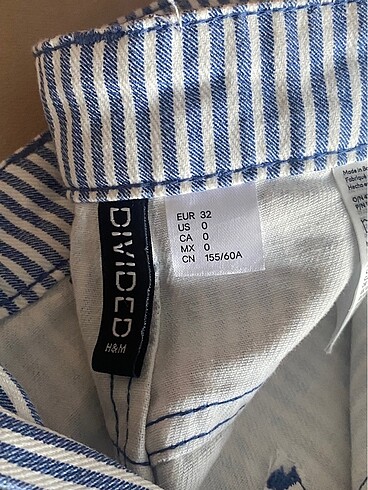 H&M H&M yazlık çizgili carpenter pantolon
