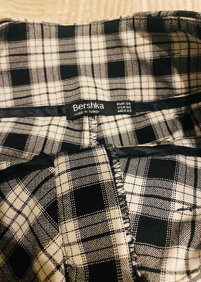 Kareli pantolon - Görsel 4