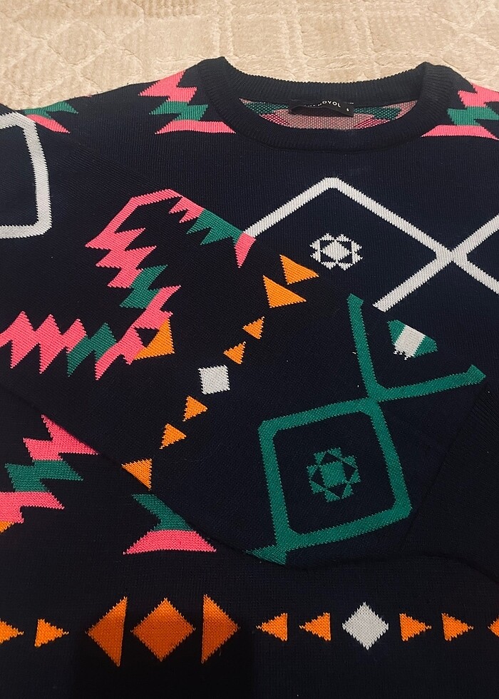 Renkli kazak - Görsel 2