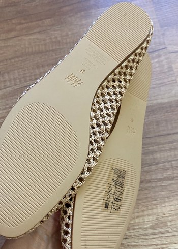 H&M H&M Bej Örgü Kadın Babet