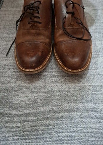 Kahverengi Deri Klasik Erkek Ayakkabısı - Görsel 6