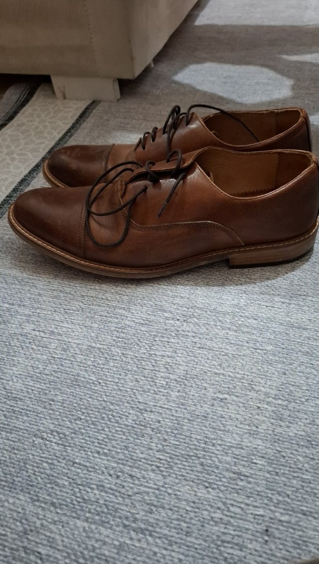 Kahverengi Deri Klasik Erkek Ayakkabısı - Görsel 4