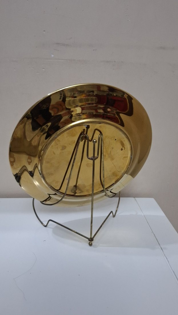 Altın Renkli Desenli Tabak - Görsel 2