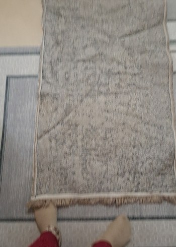 Bej ve Gri Yılan Desenli Modern Halı - Görsel 5